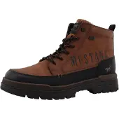 Mustang Bottines à lacets cognac / noir