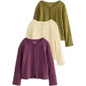 Next Cardigan chamois / olive / cyclamen