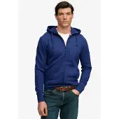 Superdry Veste de survêtement 'Essential' bleu foncé