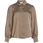 Vila Enna Ravenna Long Sleeve Shirt Marron 38 Femme