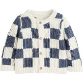 Next Cardigan bleu marine / orange / blanc cassé