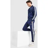 Adidas Originals Pantalon 'SUPERSTAR' bleu foncé / blanc