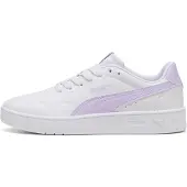 Puma Baskets Court Lally pour femmes, taille 40.5, couleur blanc, violet clair et lavande