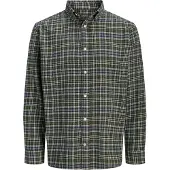 Jack & Jones Chemise 'JJEField' olive / pétrole / blanc cassé