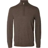 Selected Pull-over 'SLHTRAY' marron chiné