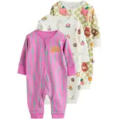 Next Pyjama pomme / vert clair / rose / blanc
