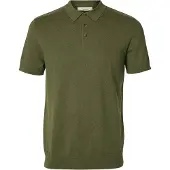 Selected T-Shirt 'SLHBerg' kaki