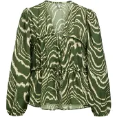Object Chemisier crème / vert