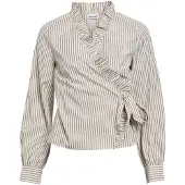Object Chemisier 'OBJPeri' camel / marron / blanc