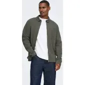 Only & Sons Veste de survêtement 'ONSNEWKODYL' gris foncé