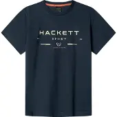 Hackett London Hk5000065 Short Sleeve T-shirt Bleu 5 Years Garçon