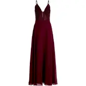 Vera Mont Robe de soirée rouge foncé
