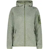 CMP Polaire à capuche épaisse en maille chinée femme Knit-Tech
