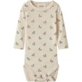 Lil´ Atelier Barboteuse / body 'NBFNalu' crème / noisette / olive