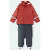 Reima Costume fonctionnel ' Tihku ' bleu / marron / gris argenté