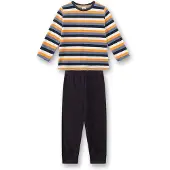 Sanetta Pyjama bleu nuit / opal / orange / blanc cassé
