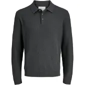 Jack & Jones Polo en maille à manches longues hommes - Volcanic Ash