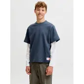 Jack & Jones Junior Sweat 'JCOECHO' bleu marine / blanc