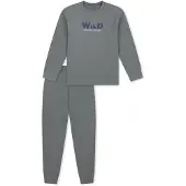 Schiesser Pyjama ' Nightwear ' gris / vert
