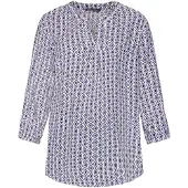 Betty Barclay Chemisier bleu clair / lie de vin / blanc