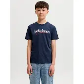Jack & Jones Junior T-Shirt 'JJTom' marine / rouge foncé / blanc