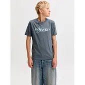 Jack & Jones Junior T-Shirt 'JJTOM' bleu clair / gris / blanc