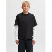 Jack & jones Junior Sweat 'JCOEcho' noir / blanc