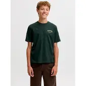 Jack & Jones Junior T-Shirt 'JJEBrandes' jaune clair / vert foncé