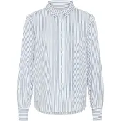 Cream Chemisier 'Mira ' bleu clair / blanc