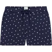 Schiesser Pantalon de pyjama ' Mix Relax ' bleu foncé / blanc