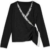 Vero Moda T-shirt 'AWMynthe' noir / blanc