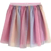 Next Jupe bleu-gris / lilas / abricot / pitaya