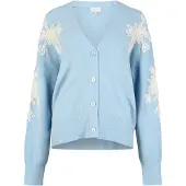 Apricot Cardigan bavarois ' ' bleu clair