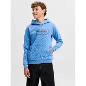 Jack & Jones Junior Sweat 'JCOFusion' bleu / bleu foncé / noir / blanc