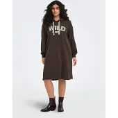 ONLY Carmakoma Robe 'CAREza' chocolat / pueblo / blanc