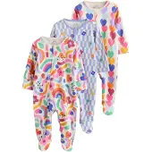 Next Pyjama beige clair / vert clair / violet clair / rose clair