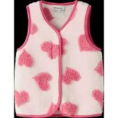 Name it Gilet framboise / blanc