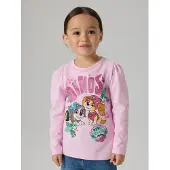 Name it T-Shirt 'NMFJette Paw' cognac / vert / violet / rose