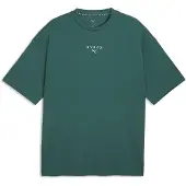 Puma T-Shirt émeraude / blanc