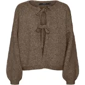 Vero Moda Cardigan 'VMBow' marron chiné