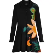 Desigual Robe bleu / vert / orange / noir