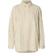 Selected Chemisier 'SLWDANNIE' beige / moutarde / jaune pastel / gris clair