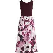 Vera Mont Robe orchidée / cyclamen / noir / blanc cassé