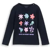 Tom Tailor T-Shirt bleu / mélange de couleurs