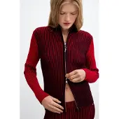 Desigual Cardigan rouge / noir