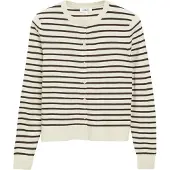 s.Oliver Cardigan écru / brun foncé