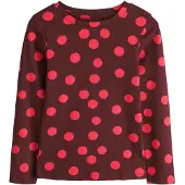 Next T-Shirt chocolat / rouge sang