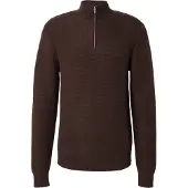 Levi's Pull-over 'Housemark Quarter Zip Sweater' marron
