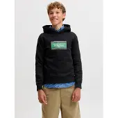 JACK&JONES JUNIOR Junior Sweat 'JJBuster' vert / noir / blanc