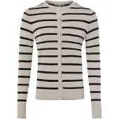 Marie Lund Cardigan beige / noir